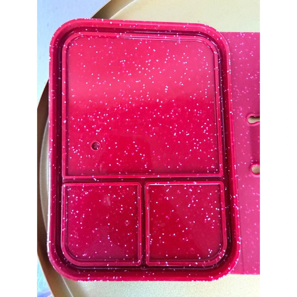 Silipint Silicone 45 oz Go Go Bento‎ Box Red Speckle